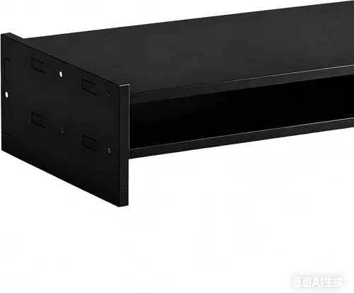 Vista 8 de Elevador de monitor – Elevador de monitor de madera de 2 niveles, organizador de escritorio para laptop 4.3 pulgadas de altura R, para el hogar