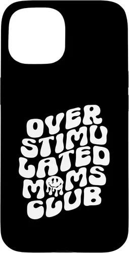 Vista 6 de Groovy Overstimulated Moms Club Funny Trendy Mom Case for iPhone 17