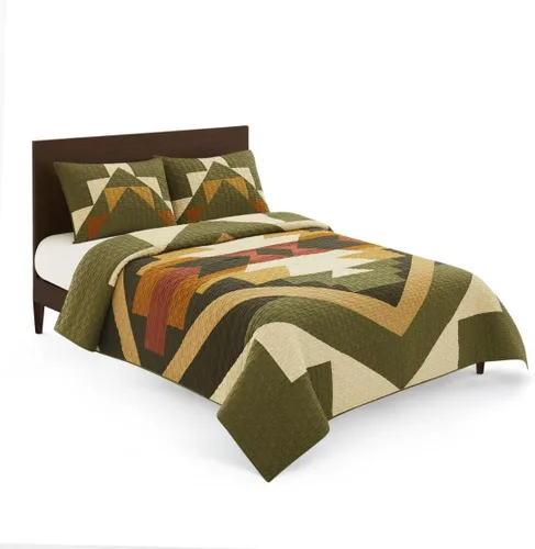 Vista 10 de Pendleton Juego de edredón individual – Juego de edredón de 2 piezas 100% algodón con funda, ropa de cama suave y ligera para cama
