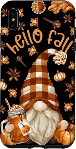 Vista 11 de Pumpkin Spice Coffee Hello Fall Funny Thanksgiving Gnome Case for iPhone 16