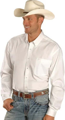 Vista 5 de Cinch CInch Solid Dove Gray Button Camisa de manga larga con botones, Gris