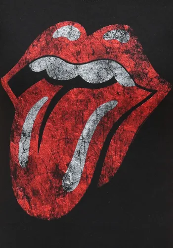 Vista 3 de Rolling Stones - Lengua envejecida para niñas, color negro, Negro