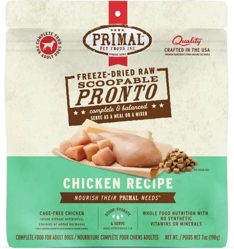Vista 16 de Primal Comida para Perros Cachorro Liofilizada, Pronto Mini Nuggets; Sirva con Cuchara, Comida Completa y Equilibrada; También Use Como Tapa
