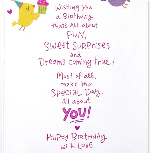 Vista 3 de American Greetings - Tarjeta de cumpleaños para nieta (All About You)