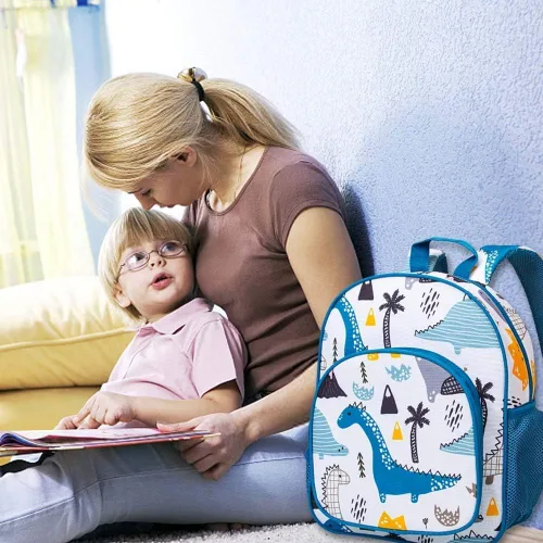 Vista 7 de CCJPX Mochila para niños y niñas, 12.5 pulgadas, dinosaurio, unicornio, preescolar, mochila escolar linda para jardín de infantes