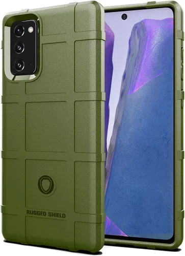 Vista 8 de Para Note 9 Caso, (Rugged Shield Series) TPU Grueso Sólido Armadura Rough Armor Funda Protectora Táctica Para Galaxy Note 9 (6.4 pulgadas) - Verde