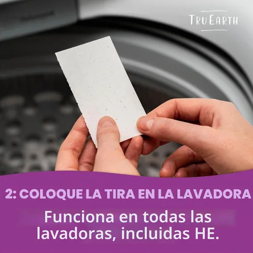 Vista 4 de Tru Earth Hojas compactas de detergente seco para ropa – hasta 768 cargas (384 unidades) – Sin parabenos – Detergente sin líquido original