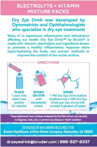 Vista 36 de l Hidratación definitiva para ojos secos l Paquetes de electrolitos en polvo sin azúcar l Mezclado con vitaminas, té verde, cúrcuma, taurina y DHA l
