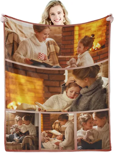 Vista 13 de Mantas personalizadas con fotos, manta personalizada con fotos, manta suave personalizada, regalos para el mejor papá de la historia, abuelo