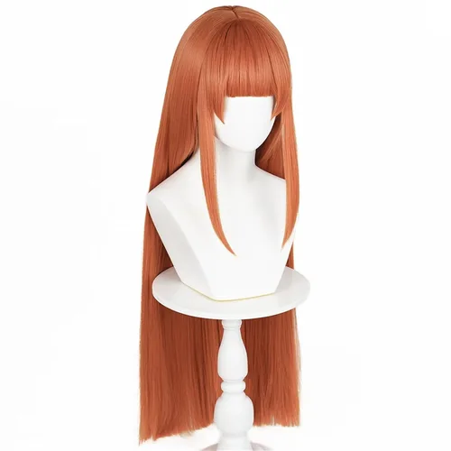 Vista 25 de COSPLAZA Cosplay peluca larga recta plana explosión sintética anime pelo negro