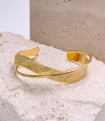 Vista 11 de OZEL - Pulseras para mujer, chapados en oro real de 18 quilates, pulseras de oro de cristal colorido para regalos