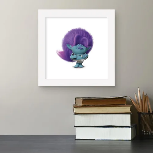 Vista 4 de Trends International Gallery Pops Trolls Band Together - Póster de pared de Bruce, 12.00 x 12.00 pulgadas, versión de marco blanco