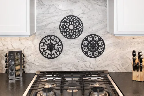 Vista 8 de GASARE, salvamanteles de silicona extra grandes, gruesos, de 10 pulgadas para platos calientes, ollas y sartenes, almohadillas calientes para Negro