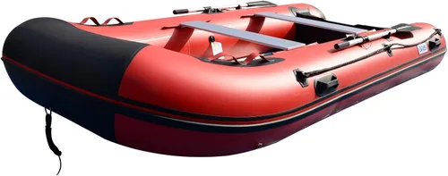 Vista 4 de BRIS Bote inflable inflable de 12 pies, balsa deportiva de rescate para buceo, barco, pesca, bote, pontón tierno