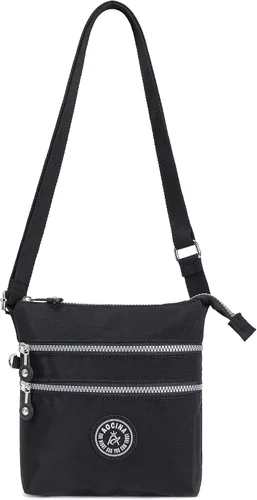 Vista 8 de AOCINA Bolsos cruzados de nailon para mujer, con múltiples bolsillos, bolso cruzado pequeño, ligero, de viaje, para teléfono, bolsos de hombro