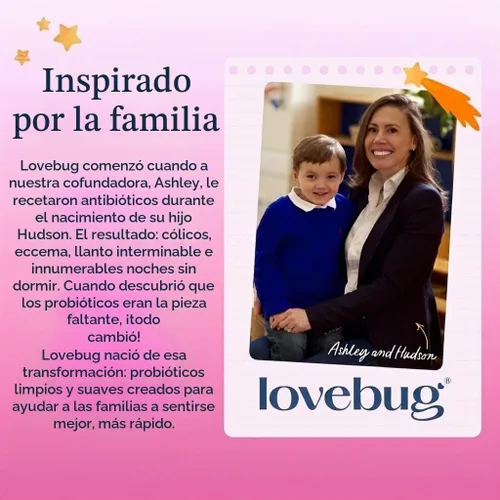 Vista 6 de LOVEBUG Probiótico prenatal Ayuda con las náuseas, la acidez estomacal y la digestión Ayuda al microbioma del bebé Variedad múltiple de 20 mil