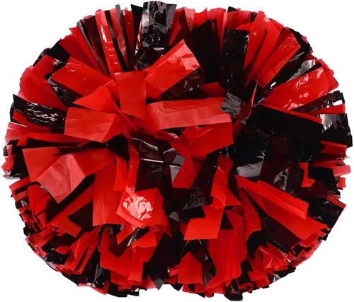 Vista 16 de Lovecheer 2 pompones de plástico para animadoras con mango de bastón para niños y adultos, para animar a fiestas de espíritu de equipo deportivo