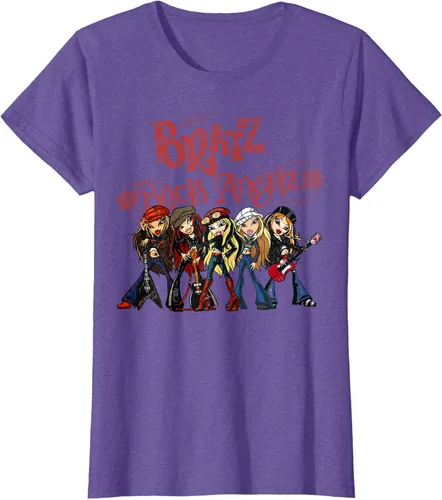 Vista 16 de Bratz Camiseta Rock Angelz Group Shot Negro