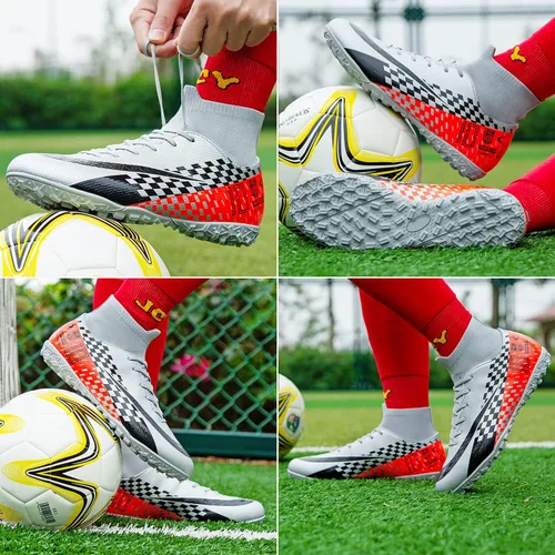 Vista 7 de WINGFAI Zapatos de fútbol para hombre, zapatos de fútbol profesionales de alta calidad, transpirables, atléticos, para exterioresinteriores, fútbol