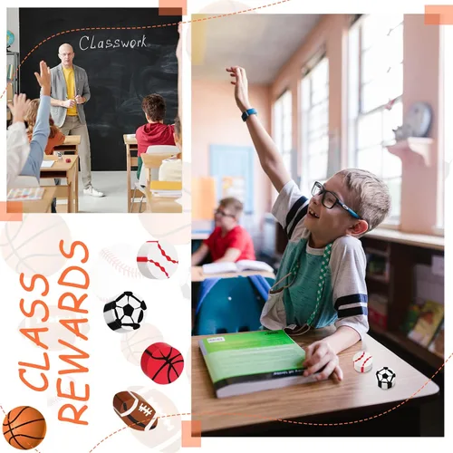 Vista 5 de 32 borradores deportivos para baloncesto, fútbol, fútbol, béisbol, para fiestas temáticas de cumpleaños, regalos, recompensas para el aula
