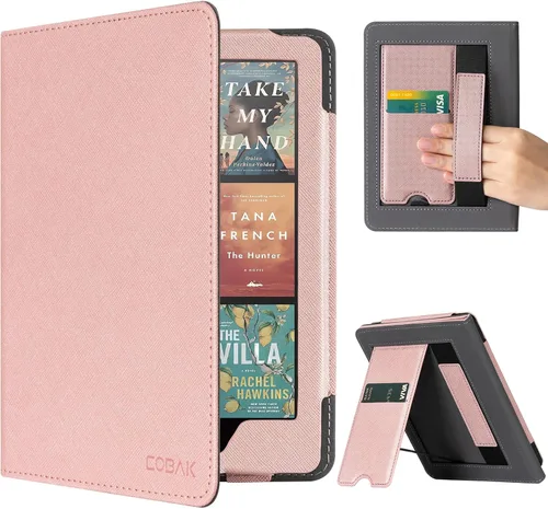 Vista 29 de CoBak - Funda con soporte para lector de libros electrónicos de 6.8 pulgadas - Funda con función de encendido y apagado automático, ranura