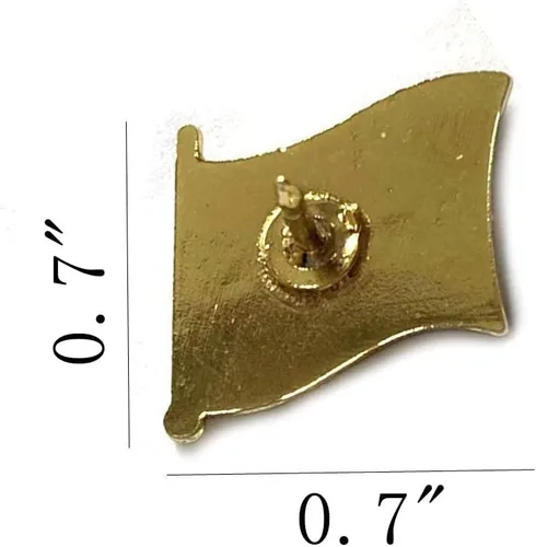 Vista 3 de Insignias de alfileres pequeños de solapa de bandera única internacional