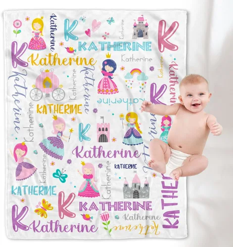 Vista 27 de YESCUSTOM Manta de forro polar de dinosaurio personalizada para niños y niñas, manta de texto personalizada para regalo de cumpleaños y ducha