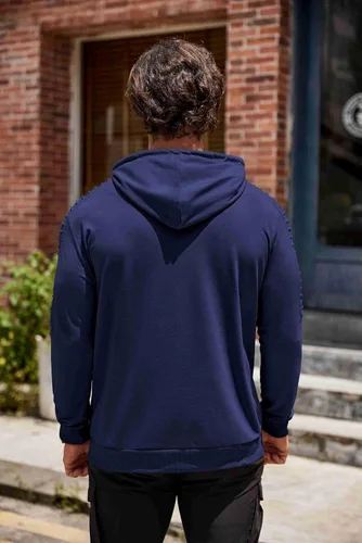Vista 6 de COOFANDY Sudadera con capucha de entrenamiento para hombre, ligera, atlética, moderna, con bolsillo