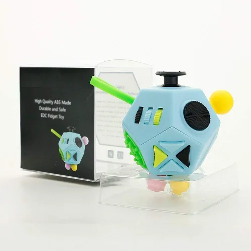 Vista 6 de UOOEFUN Juguetes de cubo de 12 caras, juguetes para aliviar el estrés y la ansiedad y la depresión antipara niños y adultos con TDA, TDAH, TOC