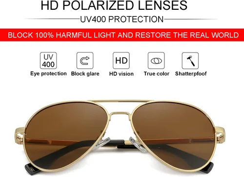 Vista 25 de Gafas de sol polarizadas de aviador pequeñas para niñas y niños de 4 a 16 años
