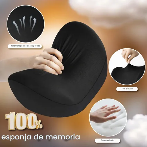 Vista 4 de 2 almohadas para el cuello del automóvil, ultra cómodas para conducir, almohada suave para reposacabezas de automóvil como nubes, hace que tu
