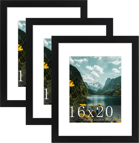 Vista 23 de Picrit Paquete de 3 portarretratos de 20 x 20 pulgadas, póster de 16 x 16 pulgadas con paspartú o de 20 x 20 pulgadas sin paspartú para montaje
