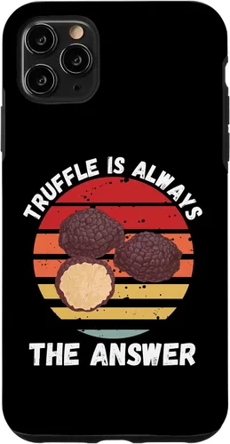 Vista 11 de iPhone 11 Pro Vintage Truffle Is Always The Answer Retro Food Lover Case
