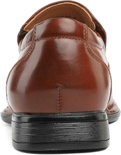 Vista 5 de Bruno Marc - Mocasines Giorgio de vestir con forro de cuero para hombre