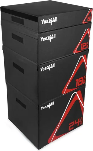 Vista 9 de Yes4All Caja pliométrica ajustable de espuma suave, entrenador de saltos - Para ejercicios pliométricos y acondicionamiento, múltiples variaciones