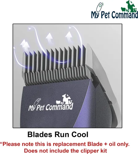Vista 3 de My Pet Command MPC15DS - Cuchillas de repuesto con aceite lubricante para cortadora de mascotas inalámbrica #3F Replacement or Additional