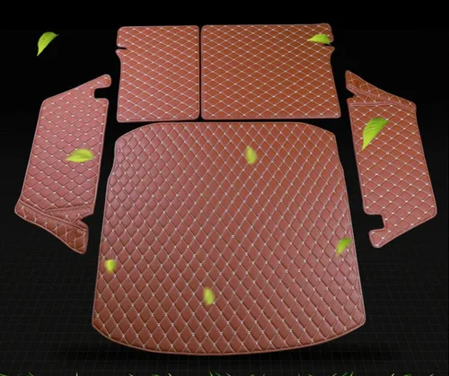 Vista 5 de Alfombrillas para maletero para Mazda CX-5 2016-2024 2016-2024 + alfombrilla para respaldo+panel lateral (negro con costuras negras) Rear Trunk