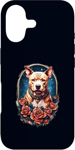 Vista 31 de Funda estilo vintage para iPhone XS Max Pitbull Dog Tattoo Art Vintage Old School