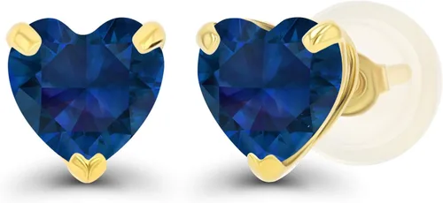 Vista 15 de Aretes de plata de ley 925 maciza chapados en oro de 0.197 in con piedra natal genuina para mujer, aretes de tuerca con piedras preciosas Amatista