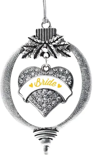 Vista 170 de Inspired Silver - Adorno con dije de hermana gemela - Adornos navideños de plata con circonitas cúbicas