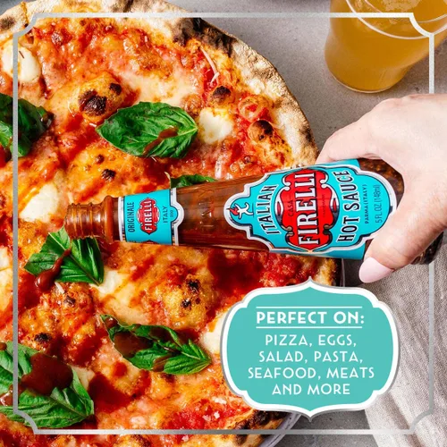Vista 5 de FIRELLI - Salsa picante italiana Botella de 5 onzas (paquete de 1) Patada perfecta para pizza, ramen, huevos Gran sabor equilibrado, sin