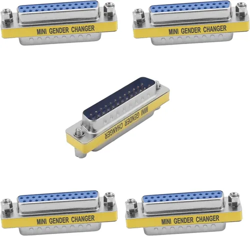 Vista 10 de Fielect DB15 VGA cambiador de género de 15 pines hembra a macho de 3 filas de ángulo recto Mini cambiador de género adaptador conector para 15pin