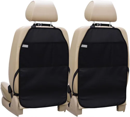 Vista 11 de Viaviat Protector de Asiento de Auto, Esterilla Grande 2 Pack, Protectores Duraderos Resistente al Agua para Asiento Trasero del Auto con 2