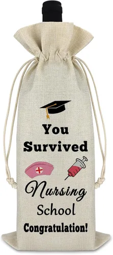Vista 8 de PHD - Regalo de graduación, regalo de graduación, bolsa de vino para hijo e hija, bolsa de vino con cordón, regalo de felicitaciones