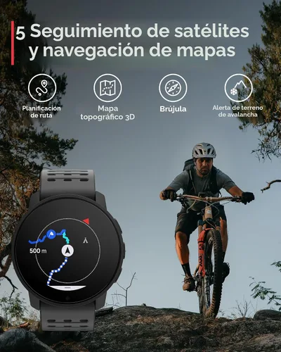 Vista 4 de SUUNTO 9 Peak and Peak Pro Sports Reloj GPS para atletas y aventureros exigentes y impulsados por el rendimiento
