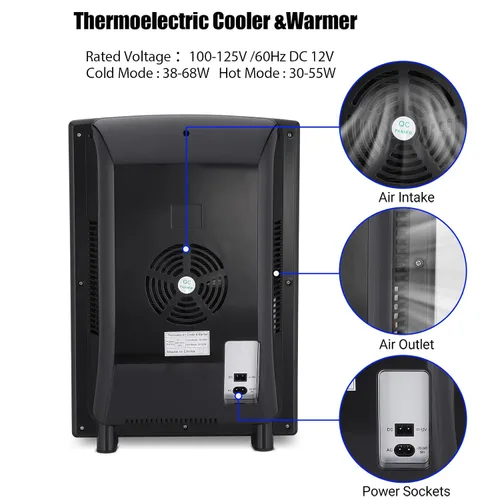 Vista 6 de Incubadora científica de 25 litros para huevos, laboratorio de incubadora digital de calefacción y refrigeración, control preciso de temperatura