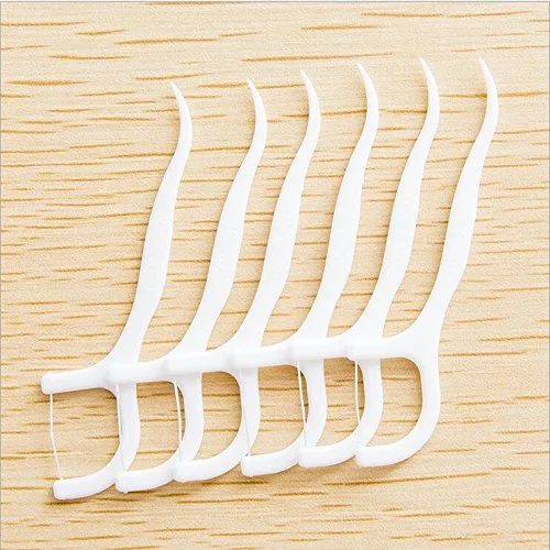 Vista 3 de VNDEFUL - 100 palillos de dientes (5 paquetes) para el cuidado bucal de color blanco