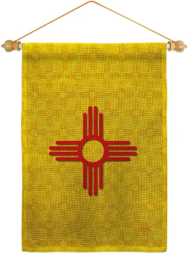 Vista 14 de Bandera de jardín de Estados Nuevo México Regional Estados Unidos Territorios Americanos República País Particular Área Pequeña Decorativa Patio