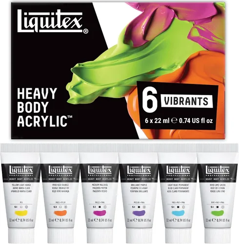 Vista 14 de Juego de 4 acrílicos Liquitex profesionales de cuerpo de pesado