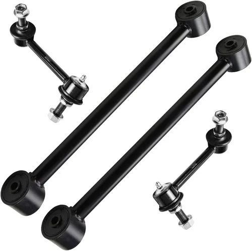 Vista 204 de Detroit Axle - 4 piezas de brazos de control traseros para Ford C-Max, Focus, Mazda 3 5, Volvo C30, C70, S40, V50, 4 brazos de control superiores e